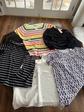 Bundle of 5 Women’s Medium Shirts all NWT, Loft, Renuar, 78 & Sunny